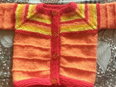 BABY SWEATER FROM NECK PART 2 (HOW TO PICKUP BUTTONBAND STITCHES)