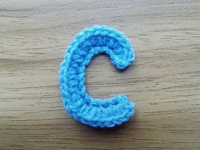 C | Crocheting Alphabet c | How to Crochet Small Letter c | Lower Case Crocheting Tutorial