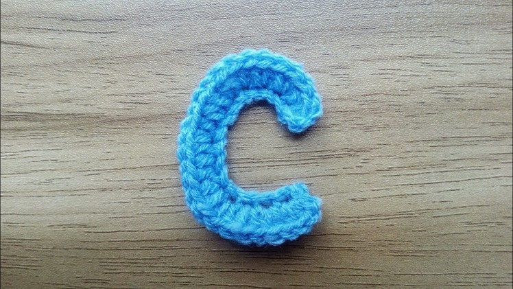 C | Crocheting Alphabet c | How to Crochet Small Letter c | Lower Case Crocheting Tutorial