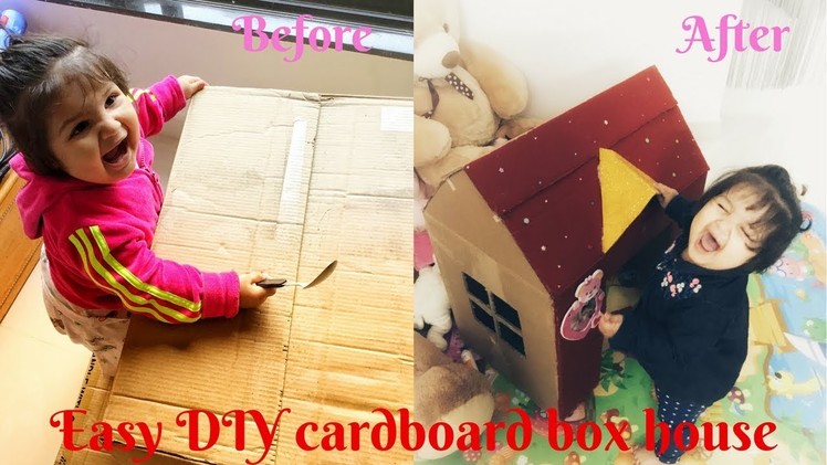 CARDBOARD HOUSE | BEST OUT OF WASTE Craft | HOUSE FOR KIDS | Meenal J Kothari