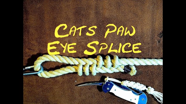 Cats Paw Eye Splice How to Tie (Makes a Decorative End to Dogs Lead) Decorative Eye Splice