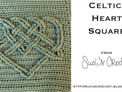 Celtic Heart Square Crochet Pattern