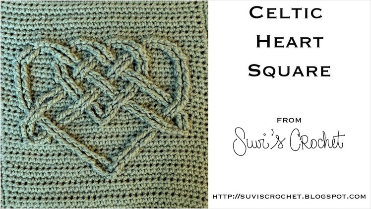 Celtic Heart Square Crochet Pattern