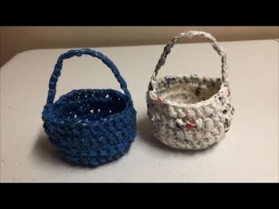 Crochet Easter Basket (Plarn Basket)
