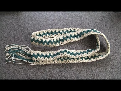 Crochet easy belt, boho style
