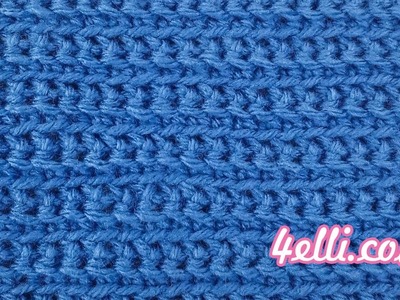 Crochet Front and Back Loop Single Crochet Stitch Tutorial - Left Hand (EN)
