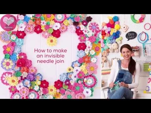 CROCHET: How to make an invisible join REDAGAPE Tiny Tutorials