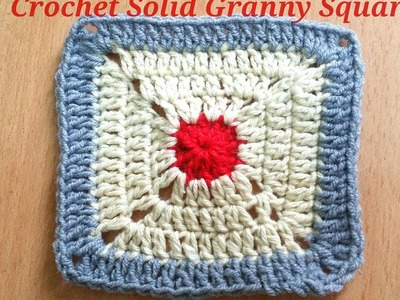 Crochet Solid Granny Squares Tutorial