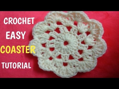 DIY HINDI EASY CROCHET COASTER क्रोशिया डिजाइन #umacreations #crochet