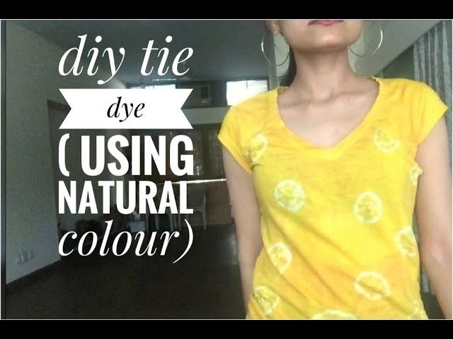 DIY Tie Dye t-shirt || how to make bandhani print || holi special DIY || soumya dubey || 2018