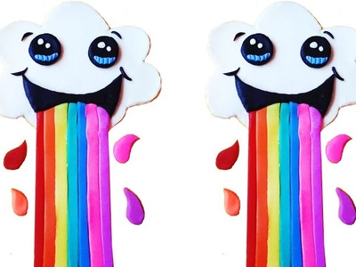Emoji Rainbow Play Doh Cloud l How to DIY with Play Dough
