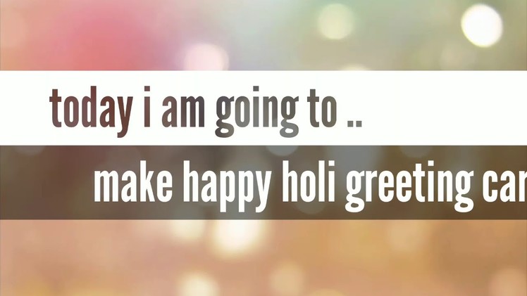Happy holi.  greeting card by artz world