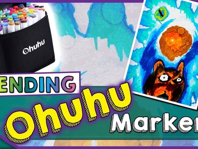 How to BLEND with Ohuhu alcohol markers! - Kid Crafts