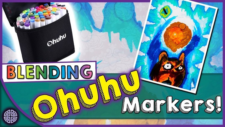 How to BLEND with Ohuhu alcohol markers! - Kid Crafts