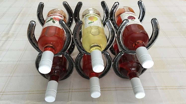 How to build a Horseshoe Wine Rack