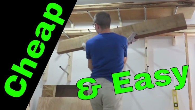 How to Build a Lumber Rack [Cheap Wall Mounted Conduit]