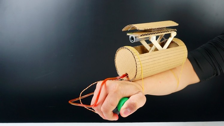 How to build Spy Gun from Cardboard - DIY Missile Launcher Toy