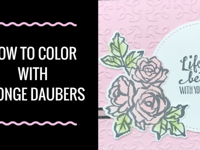 How to Color with Sponge Daubers