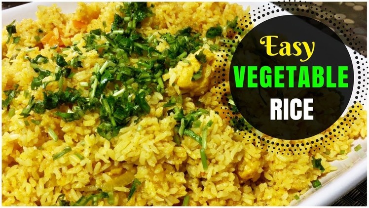 How to cook Easy Vegetable Rice. Quick Lunch Fix
