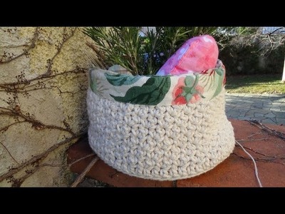 How to crochet  a Basket! Easy and fast project!