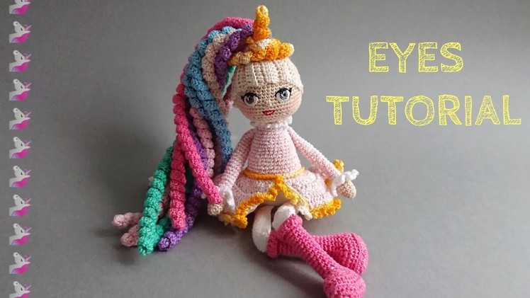 How to crochet a doll - EYE TUTORIAL