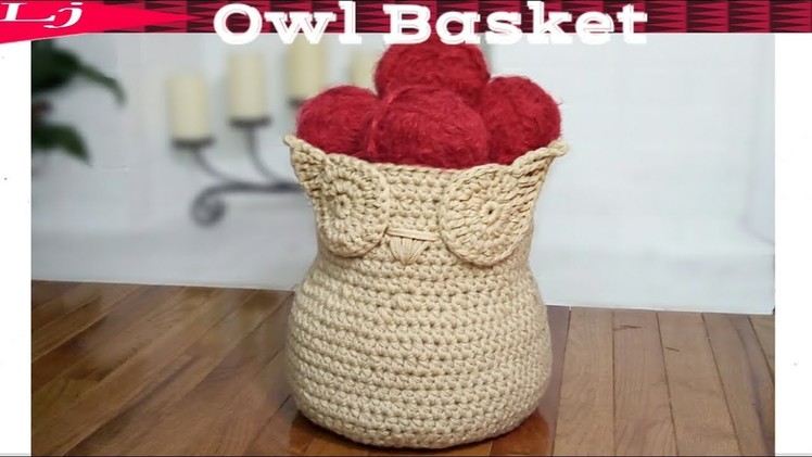 How to crochet an owl basket