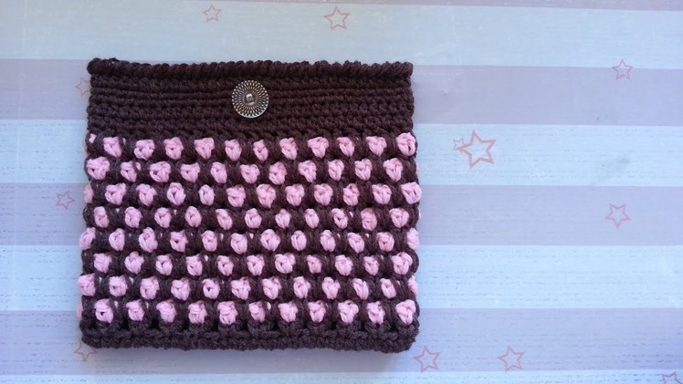 How to Crochet the Make-Up Bag using Moroccan Tile Stitch