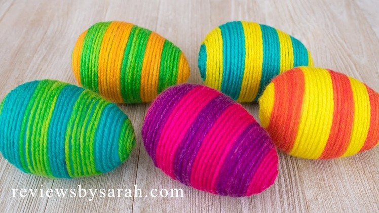 How to Decorate Eggs with Yarn - Easter Spring Egg Color