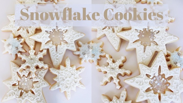 How To Decorate Snowflake Cookies With Filigree & Isomalt