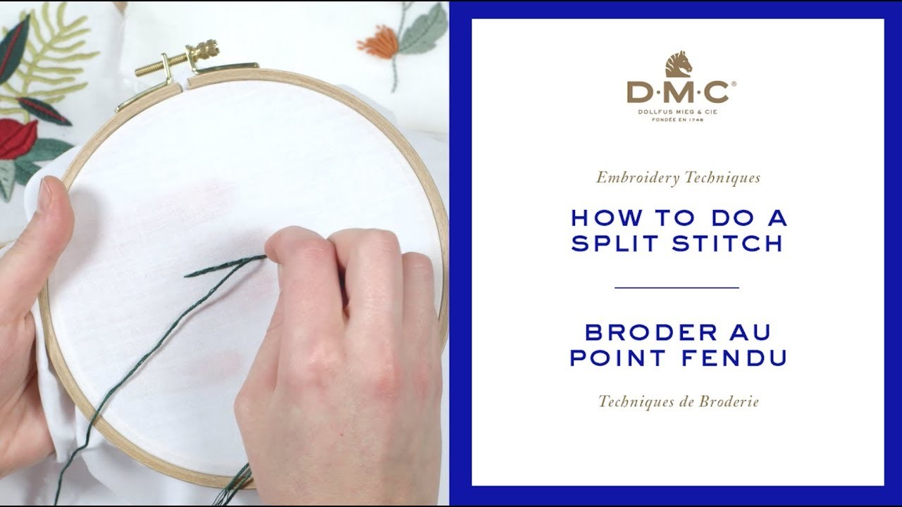 How to do a split stitch tutorial