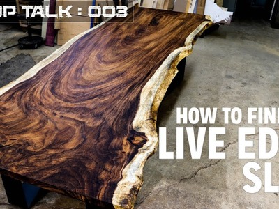 How To Finish A LIve Edge Slab | Tips & Tricks
