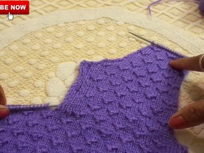 How to Knit Baby Sweater (1 - 2 year baby ) - PART 3