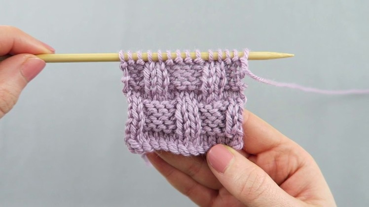How to knit Basket Weave Stitch