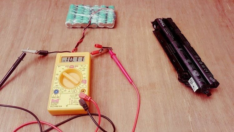 How to Make 12 Volt Lithium Ion battery  Battery from old Laptop Battery