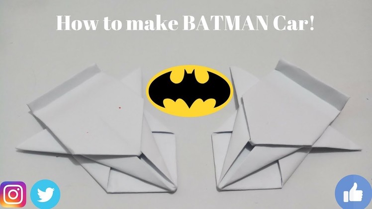 How to make a "BATMAN Car" using Paper | Easy DIY | Dr. CraZy ScieNce