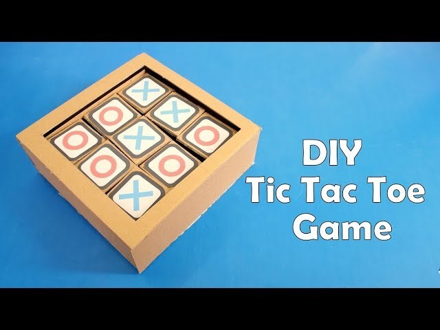 How to Make a Cardboard Tic Tac Toe Game at Home - DIY