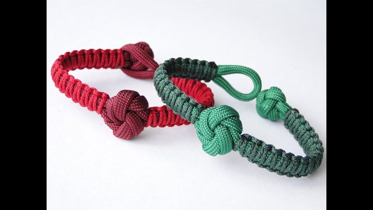 How to Make a Mandala Knot and Loop Closure.Micro Cord Cobra Weave Paracord Bracelet