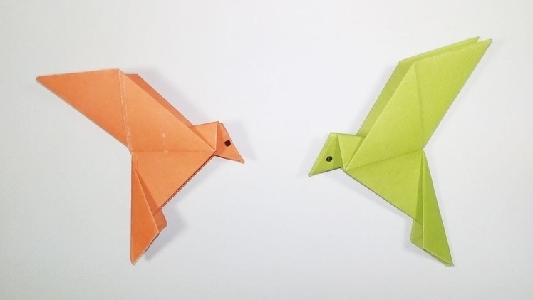 How to make a paper Bird - Easy origami Bird Tutorial