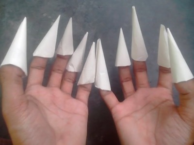 How To Make a Paper finger cap so Very Easy