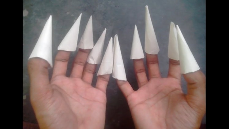 How To Make a Paper finger cap so Very Easy