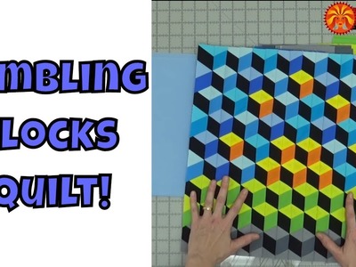 How to Make a Tumbling Blocks Quilt with No Y-Seams!
