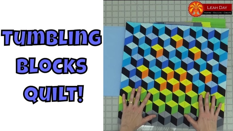 How to Make a Tumbling Blocks Quilt with No Y-Seams!