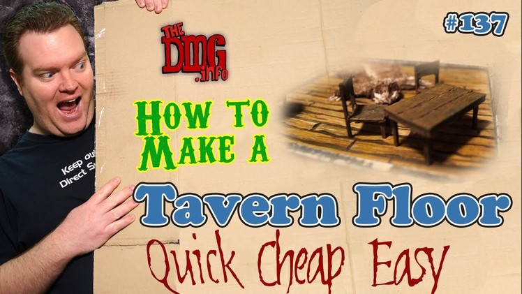 How to make a wooden tavern floor cheap quick and easy for modular dungeon tiles DMG#137
