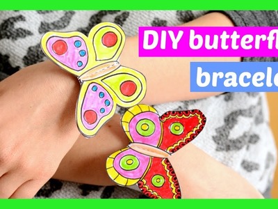 How to Make Butterfly Paper Bracelets