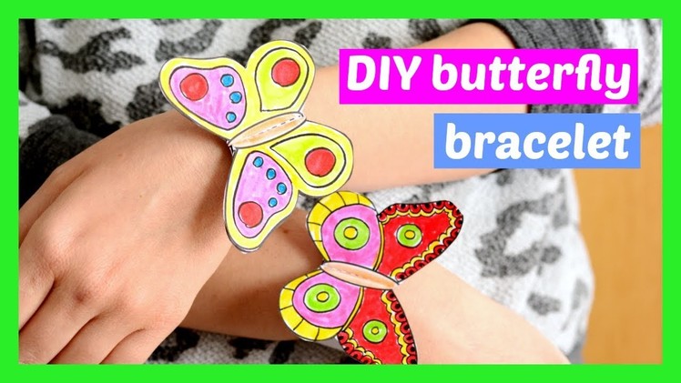 How to Make Butterfly Paper Bracelets