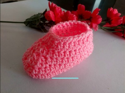 How to Make Crochet Baby Booties (0 to 3 Months) - For Beginners