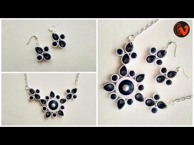 How to Make Paper Quilling Jewellery. Paper Jewellery Making. Quilling Pendant. Earrings. DIY 15