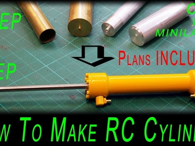 How to make RC Cylinder only with minilathe [no cnc there] step by step [plans included]
