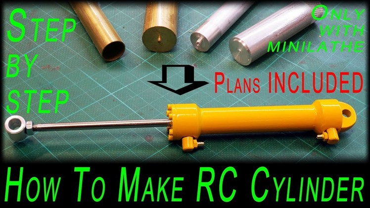 How to make RC Cylinder only with minilathe [no cnc there] step by step [plans included]