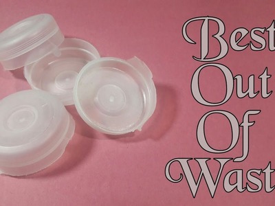 How To Make Wall Hanging From Bottle Cap |  Best Out Of Waste Water Dispenser Cap Craft Idea
